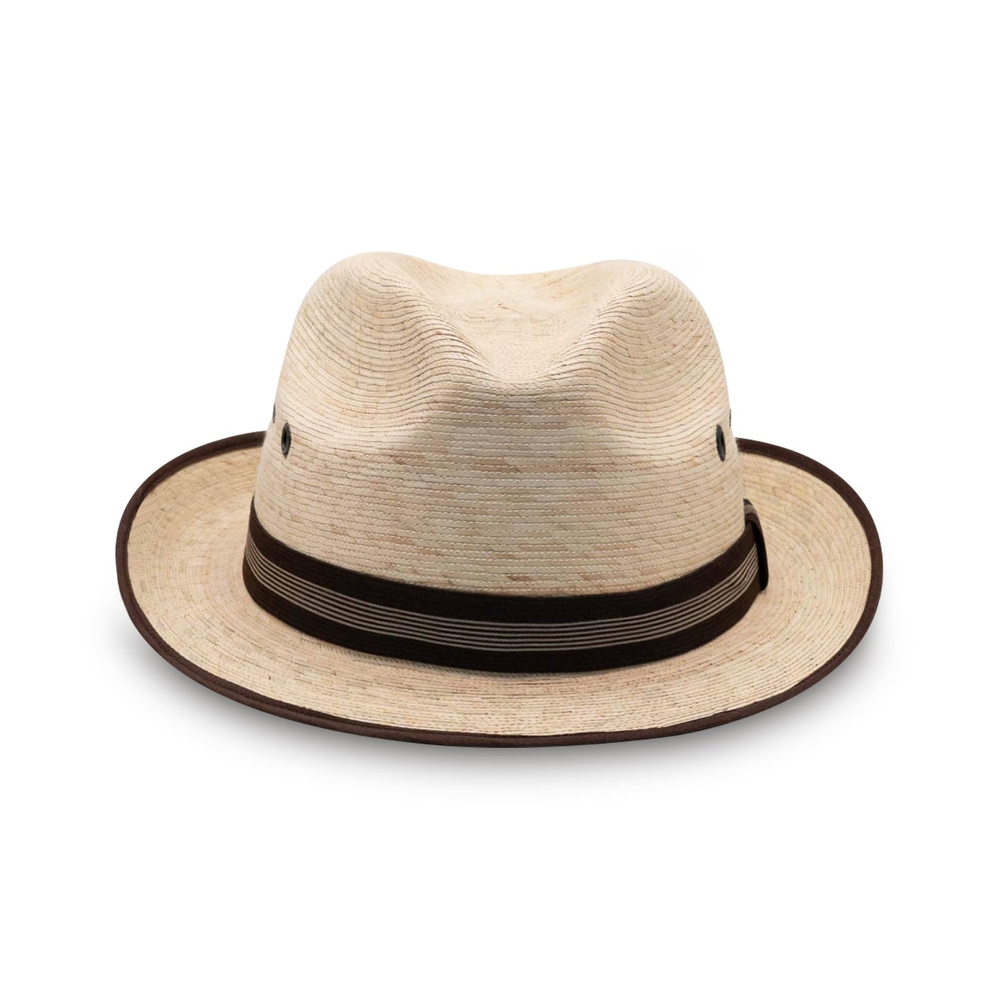 Straw Fedora Hat for Men - Panama Hat Short Brim M/L Sizes (22”–23 1/8”) Sun Hat UPF - Summer Vacation Essentials