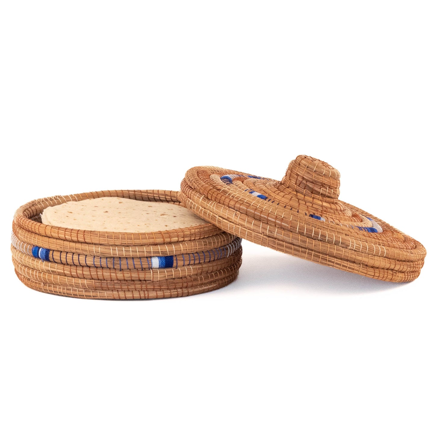 Tortillero de fibra de pino Ocoxal con toalla de cocina - Axcento - Mexican Designs