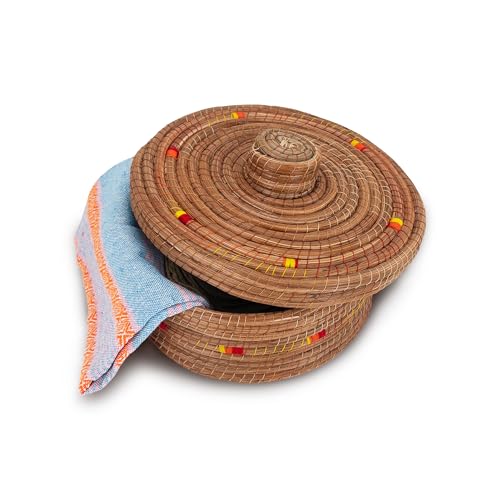 Ocoxal pine fiber tortilla holder with kitchen towel napkin included 