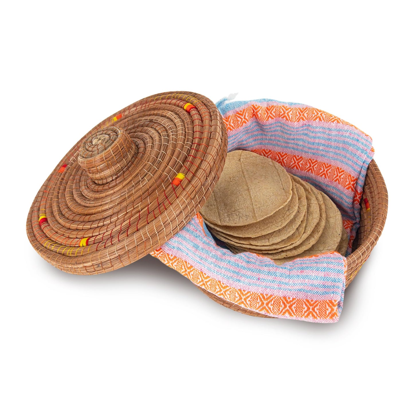 Ocoxal pine fiber tortilla holder with kitchen towel napkin included 