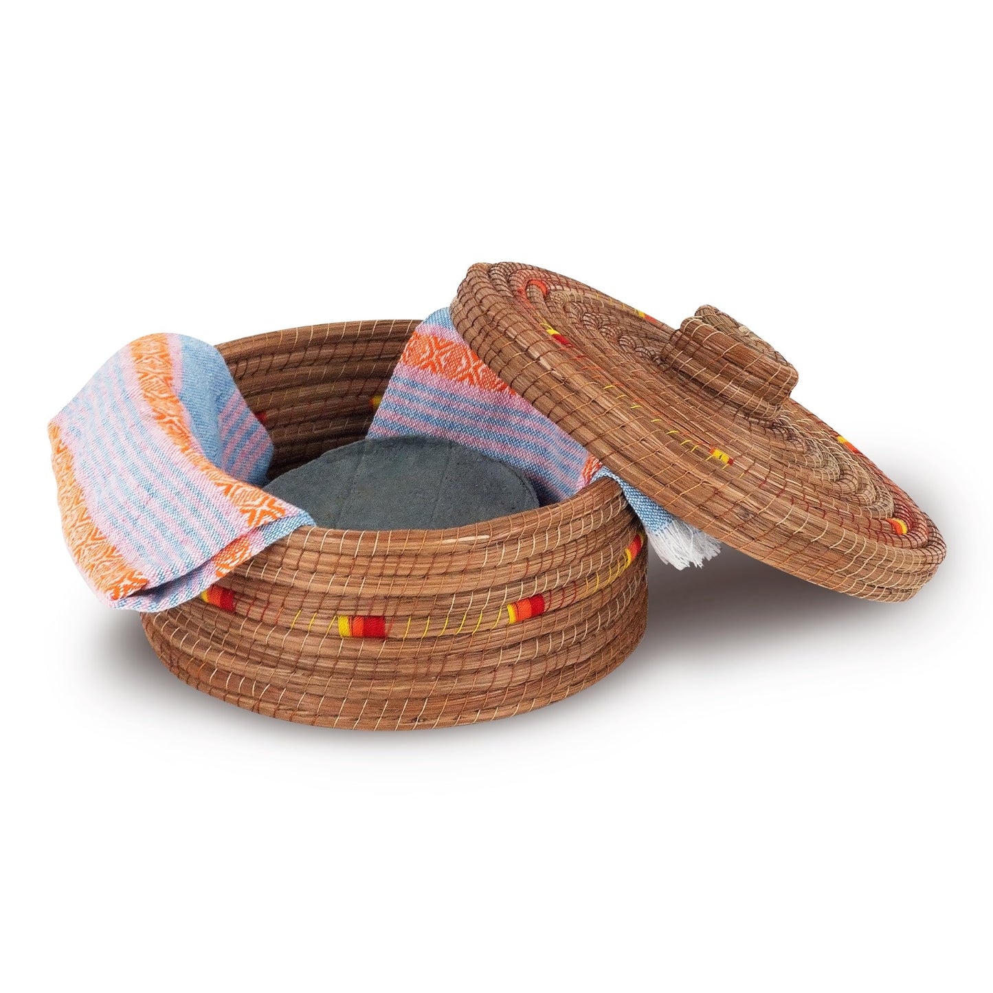 Ocoxal pine fiber tortilla holder with kitchen towel napkin included 