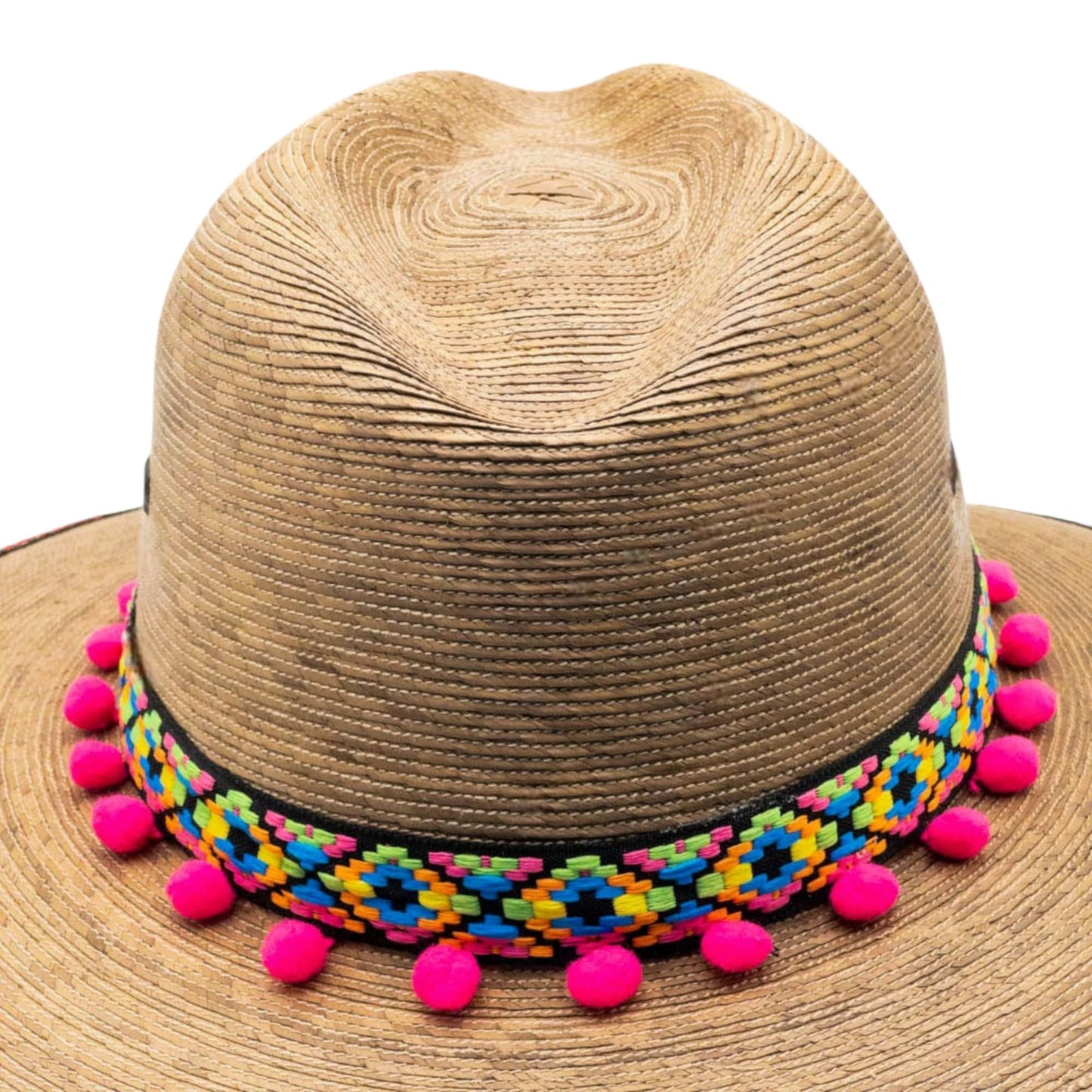 Straw Fedora Hat for Women - Wide Brim Sun Sat M/L Sizes (22”–23 1/8”) UPF Summer Vacation Essentials, Handmade.